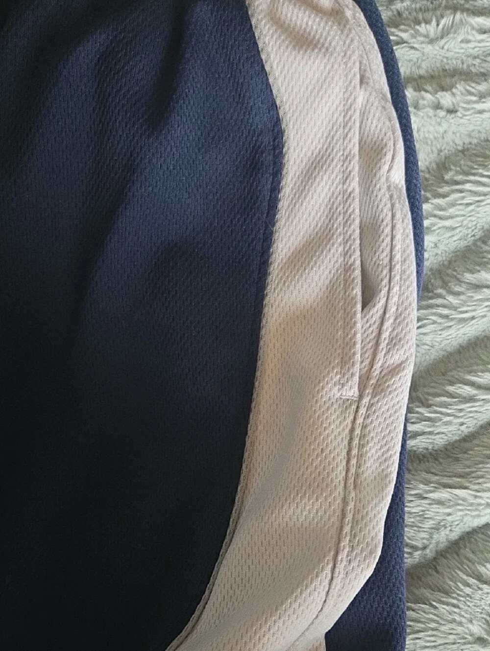 Jordan White and Navy Mesh Athletic Shorts, SIZE XL